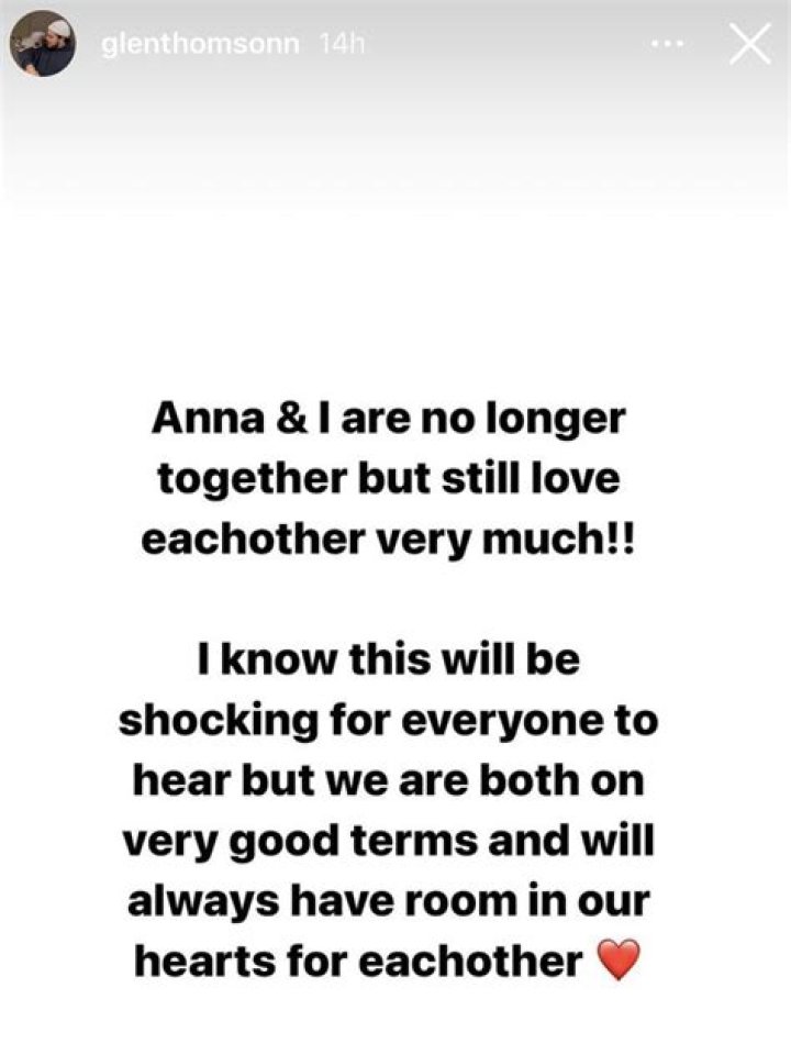 
Anna Paul and Glen Thomson breakup: Their relationship timeline 