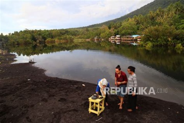 
Crocodile attacks Farjan Idhamm in Ternate City’s Tolire Lake. 