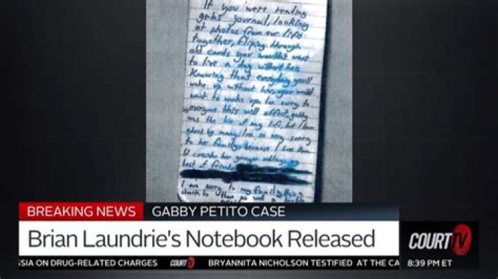 
Gabby Petito Case: Brian Laundrie’s Notebook Reveals “I Ended Her Life” Confession 