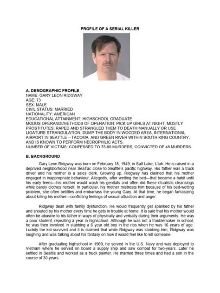 Gary Ridgway’s biography, net worth, fact, career, awards and life story