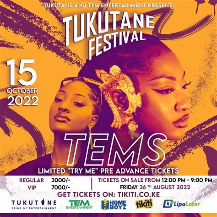 
Here’s Why Tems Won’t Perform At The Tukutane Festival In Kenya 