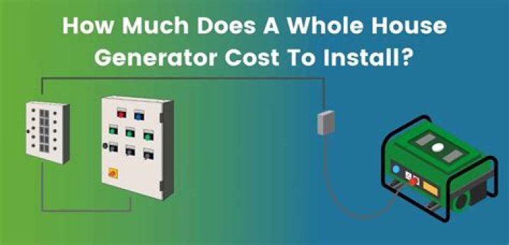 How much does a whole house generator cost