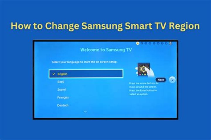 How to change region on samsung
