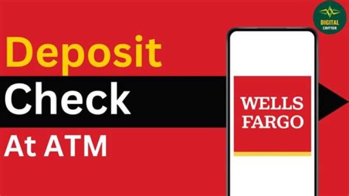 How to deposit check at atm wells fargo