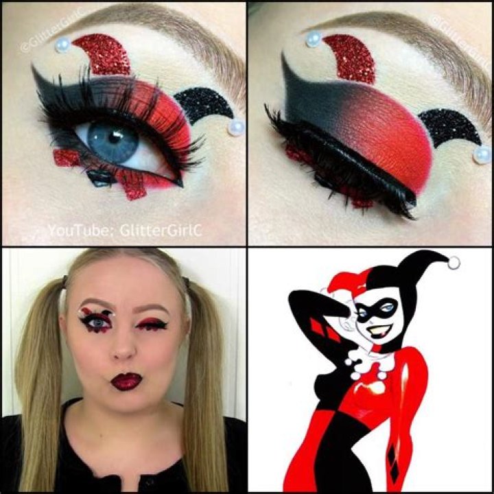 How to do harley quinn makeup