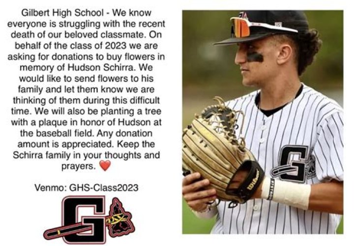 Hudson Schirra, a Former Gilbert High School Baseball Player, Died In a Tragic Crash