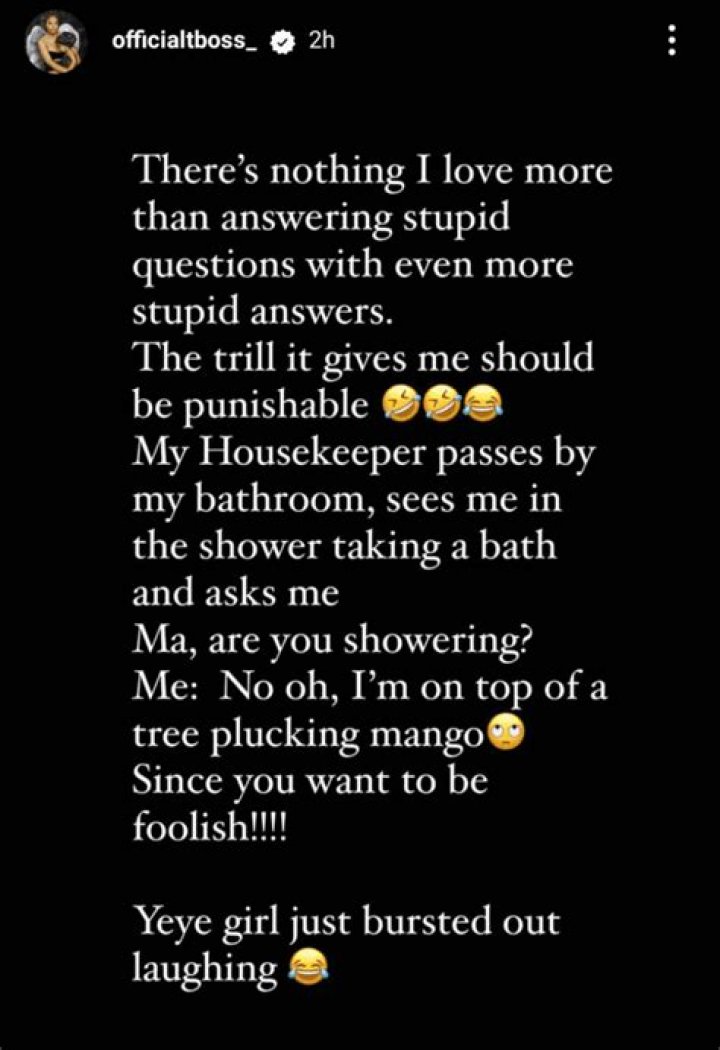 
I Love Answering Stupid Questions With Stupid Answers- TBoss Reveals 