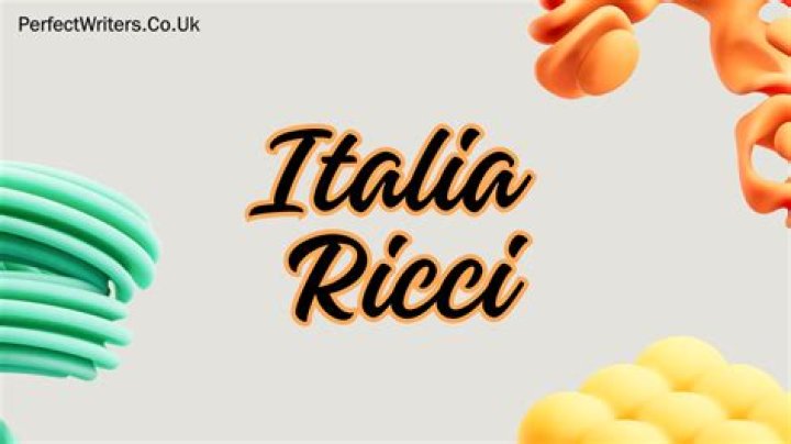 Italia Ricci Net Worth