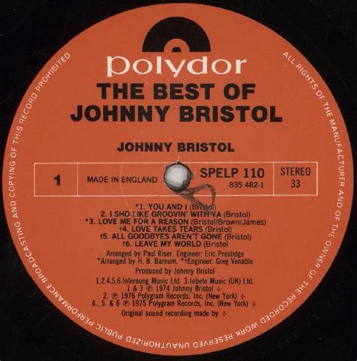 Johnny Bristol Net Worth