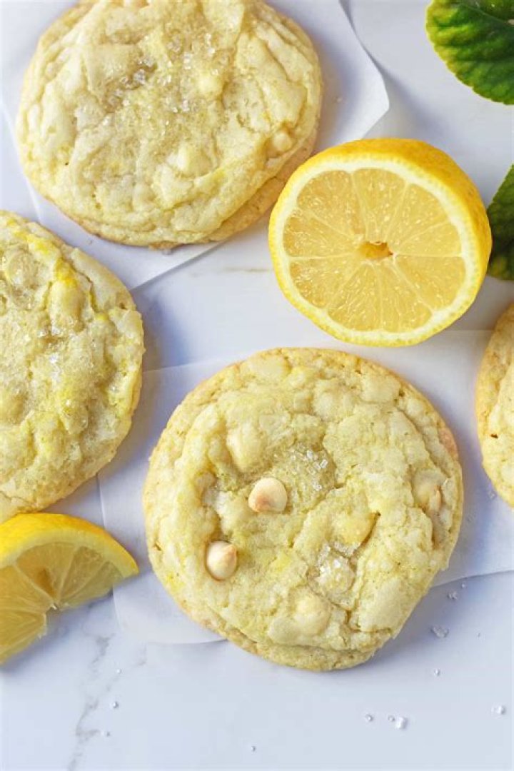 Lemon White Chocolate Cookies - Celebrating Sweets