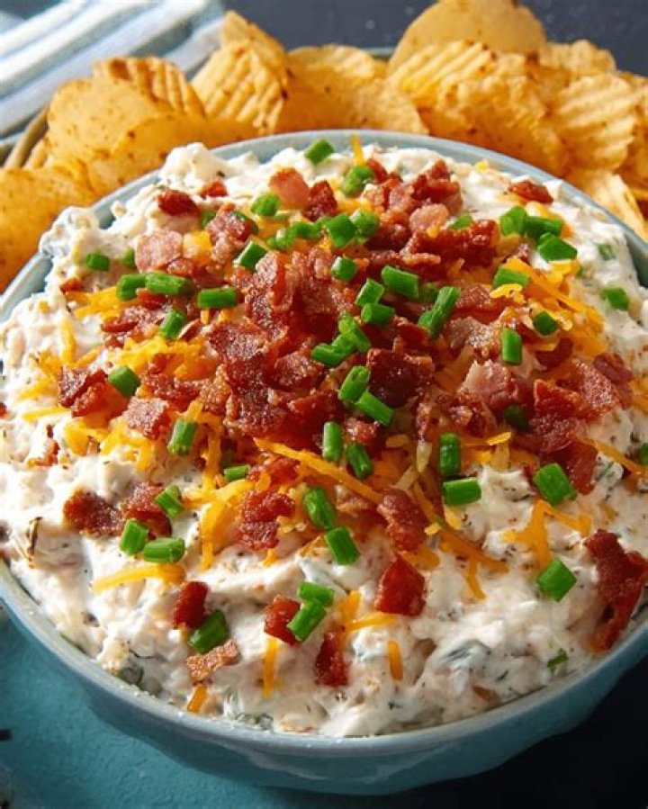 Loaded Baked Potato Dip - Celebrating Sweets