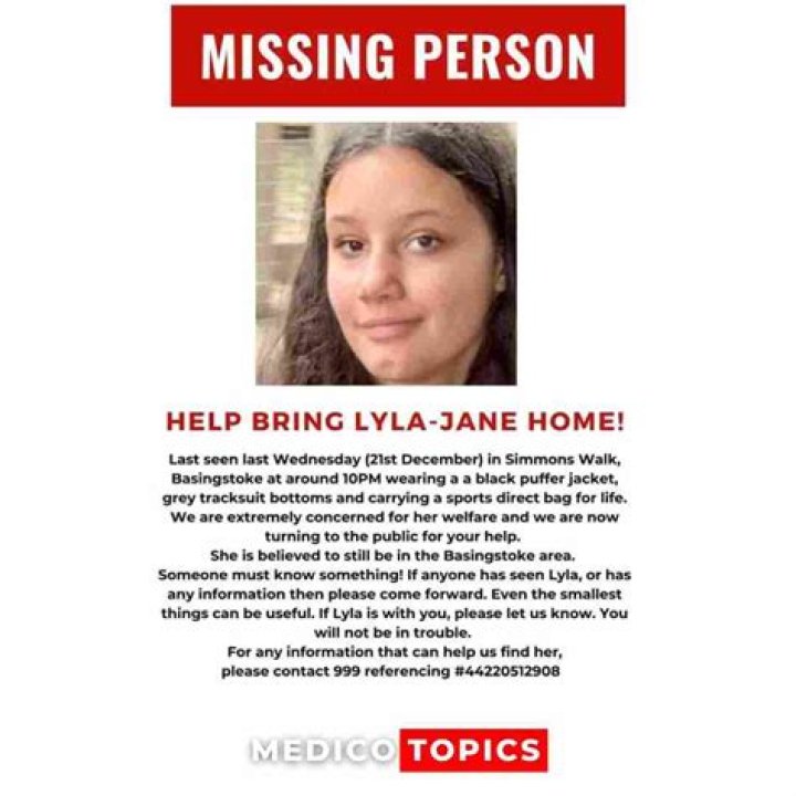 
Missing: What happened to Lyla Jane Lake, know everything about Basingstoke 13 year old 