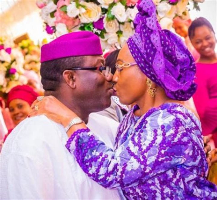 
Nigerians In Awe As Governor Fayemi And His Wife Celebrate Their 33rd Wedding Anniversary In Style 