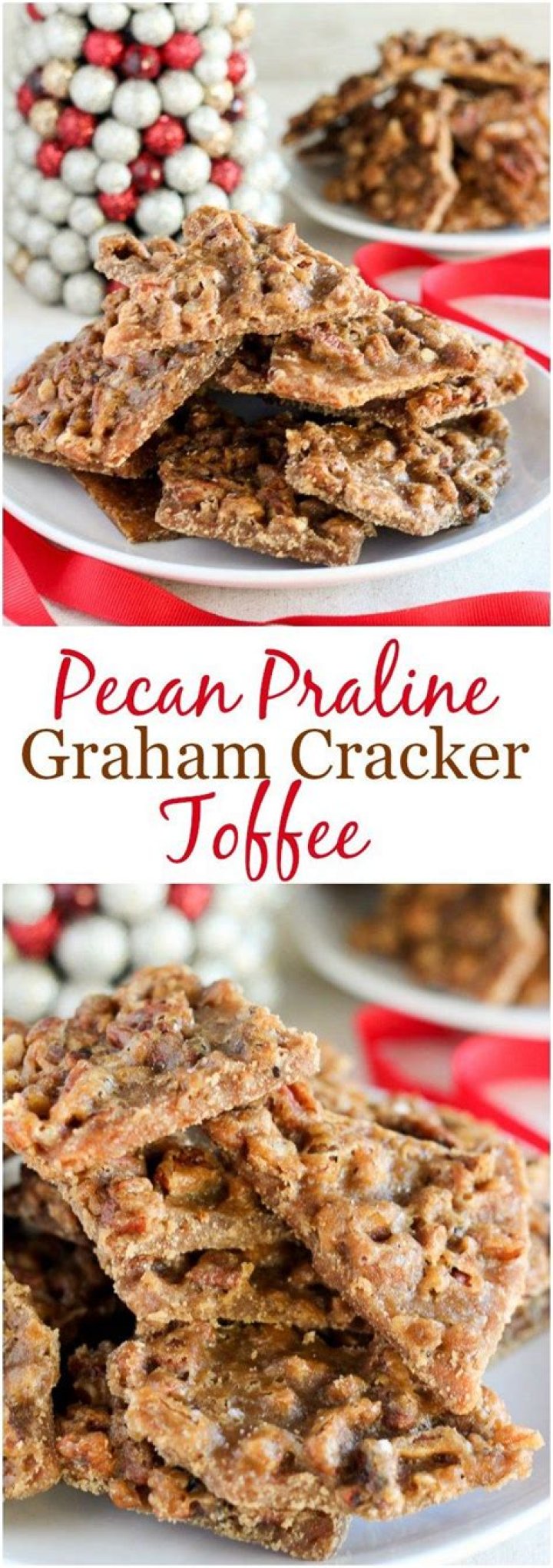 Toffee Bark - Easy and addicting Pecan Praline Bark