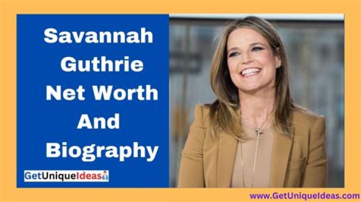 Savannah Guthrie Biography, Salary, Age, Height, Net Worth, Husband, Baby