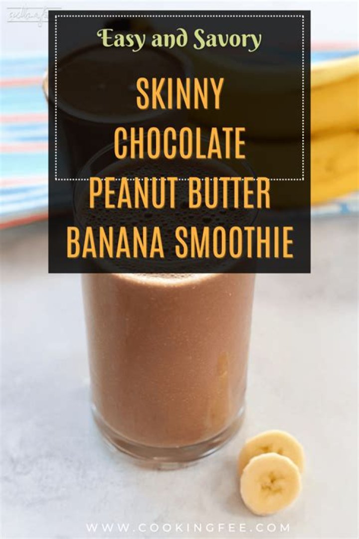 Chocolate Peanut Butter Banana Smoothie