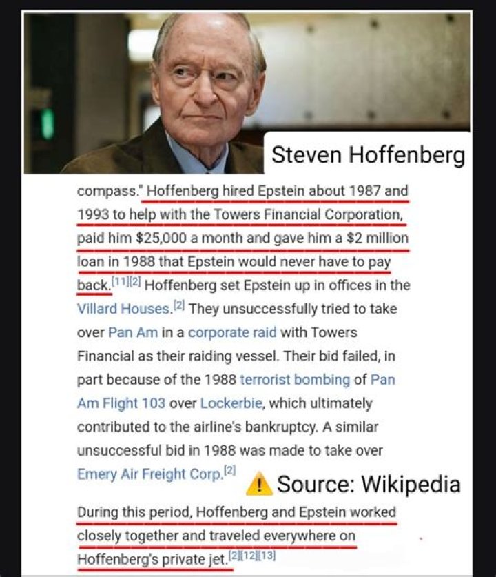 Steven Hoffenberg Net Worth: Earnings & Income As Jeffrey Epstein Associate