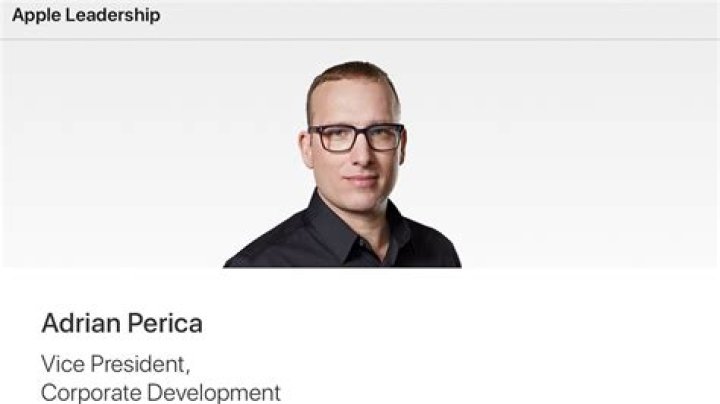 VP Of Apple Inc, Who Is Adrian Perica? Salary and Net Worth