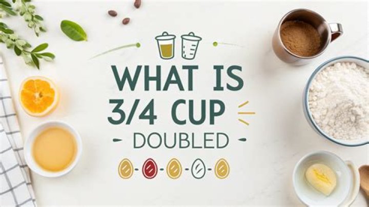 What 2 3 cup doubled
