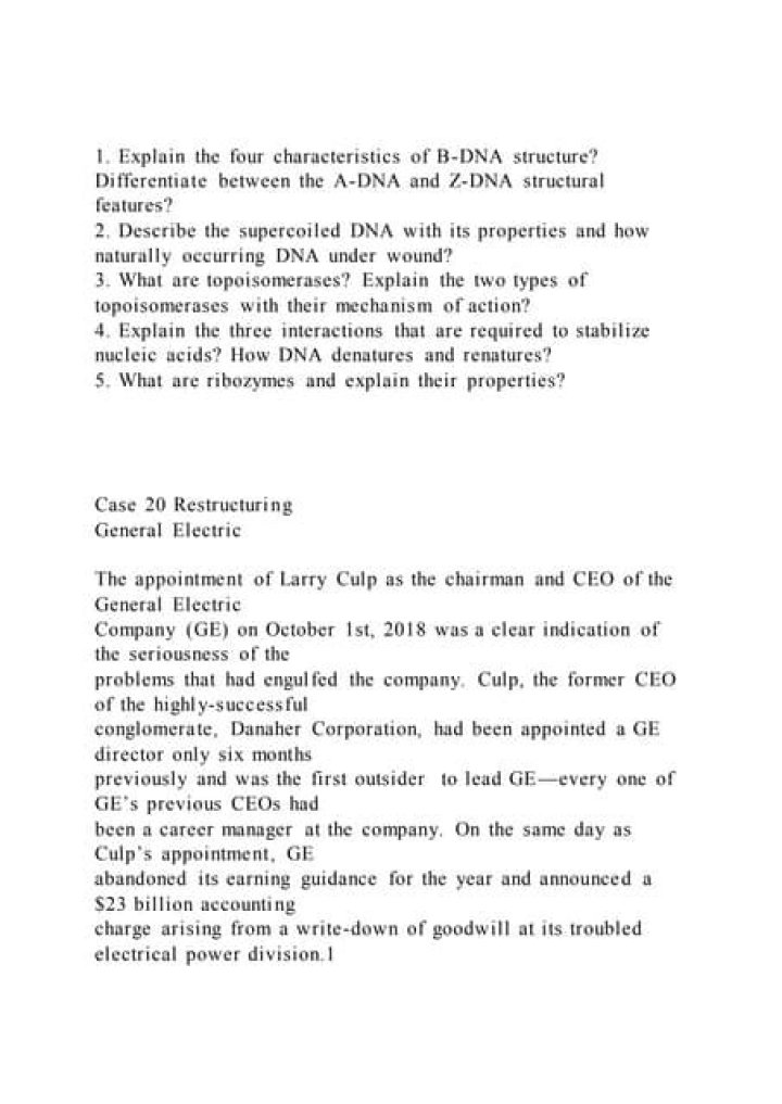 What are the four characteristics of dna