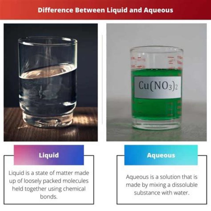 What is the Difference Between Liquid and Aqueous
